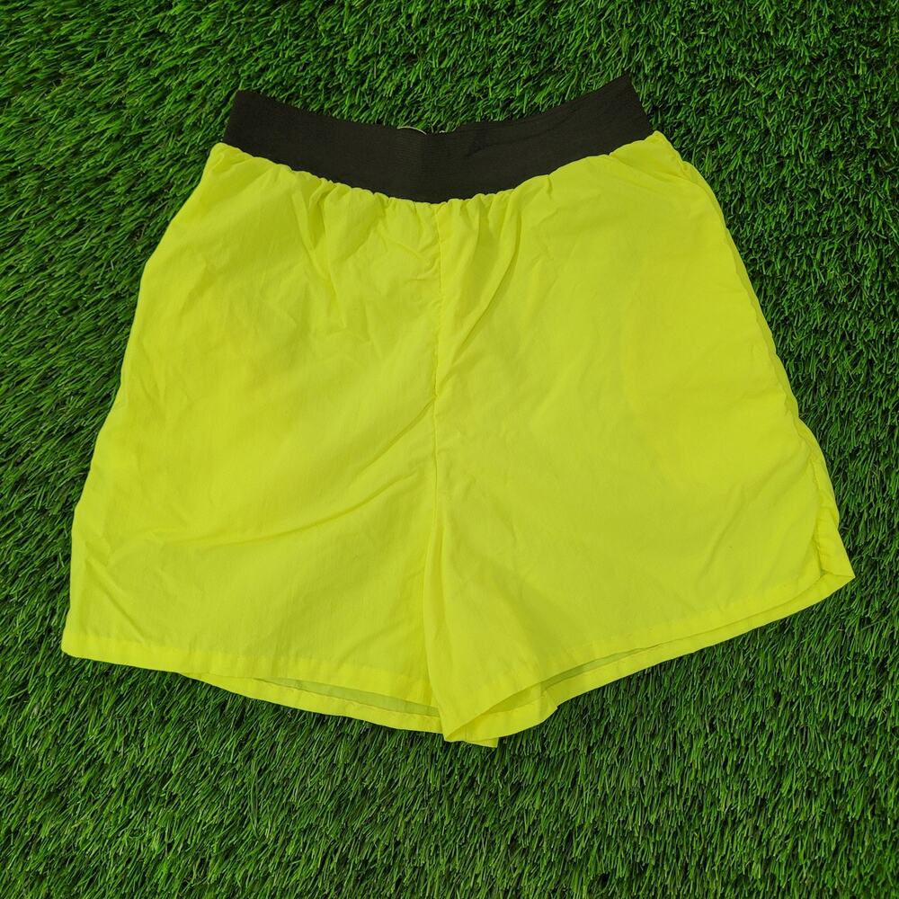 Vintage 90s MOD Gym Shorts Womens XS/S Green Neon